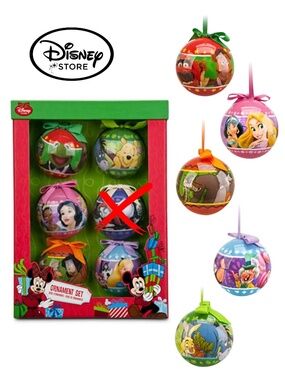 Disney Store Exclusive Ornament Set - Rare - AS IS - Plz Read Description